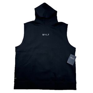 BYLT Roamknit Hooded Tank Mens XL Black Stretch Athletic Comfort Soft Lounge NWT